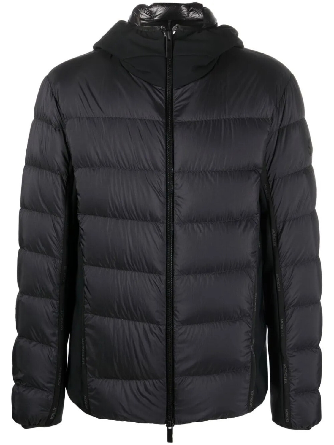 

Moncler пуховик с капюшоном, черный