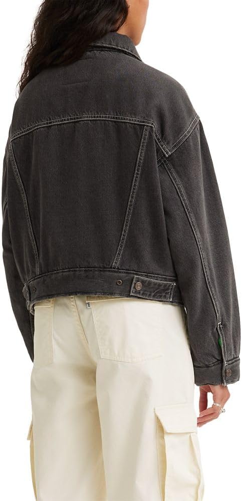 Куртка Levi's Padded Trucker, выстиранный черный — фото 2