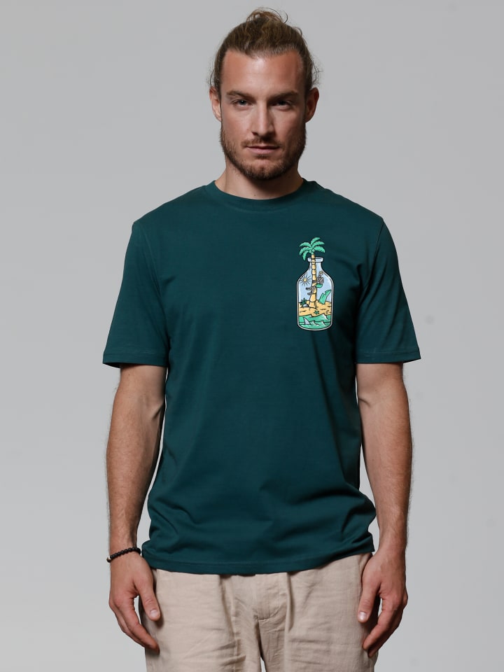 

Wat Apparel Футболка «Праздник в бутылке» темно-зеленого цвета, Зеленый, Wat Apparel Футболка «Праздник в бутылке» темно-зеленого цвета