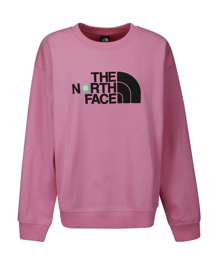 

Розовая толстовка оверсайз с логотипом, флисовая подкладка The North Face, розовый