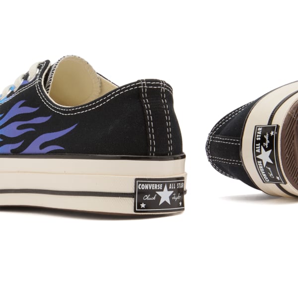 Кроссовки Чака Тейлора Ox Flames 1970-х годов Converse, черный/синий/кобальтовый — фото 4