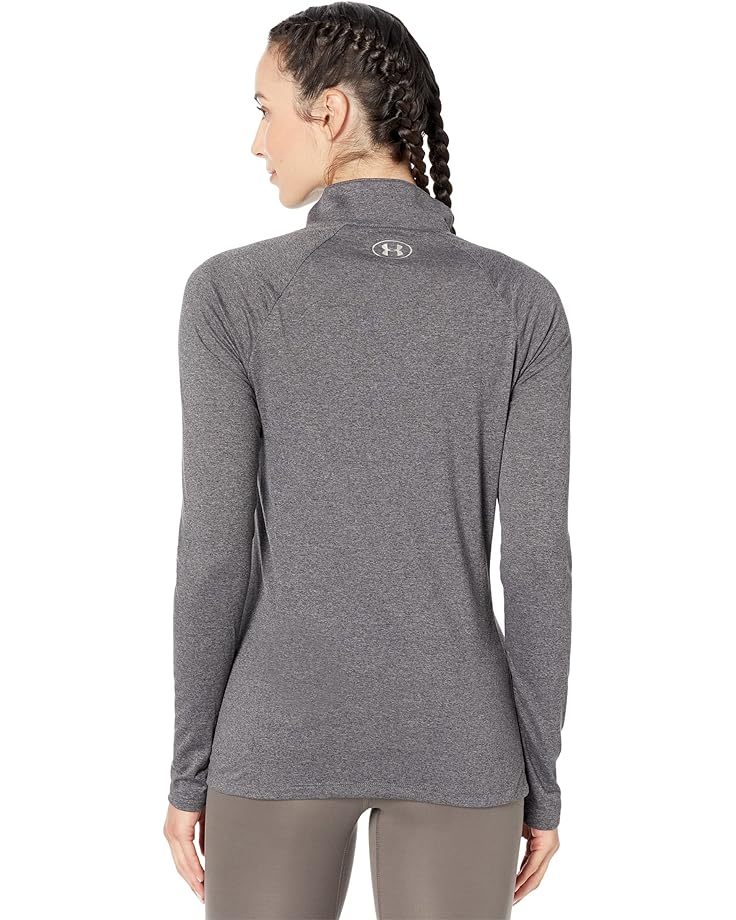 

Топ Under Armour Tech 1/2 Zip Top, цвет Carbon Heather/Metallic Silver