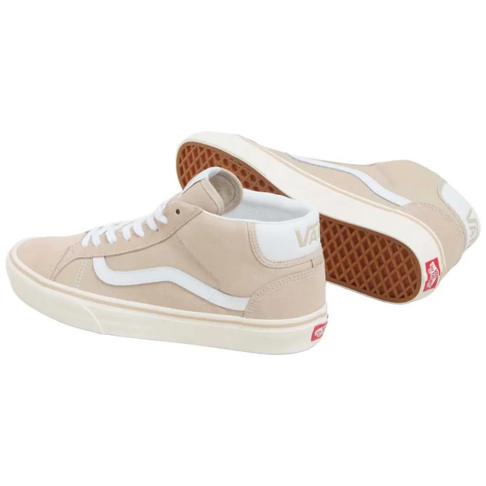 Кроссовки Vans Mid Skool 37 trainers, бежевый — фото 2