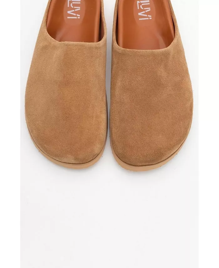 Кожаные сланцы Space Leather Slide Sandal (Женские) Forever & Always Shoes, коричневый — фото 3