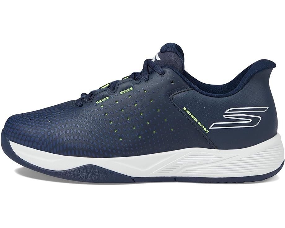 Кроссовки SKECHERS Skechers Pickleball Slip-ins Relaxed Fit: Viper Court Reload, цвет Navy/Yellow — фото 4