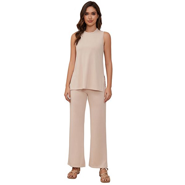 

Женский комплект из 2 предметов: топ без рукавов и брюки Xuba, Khaki