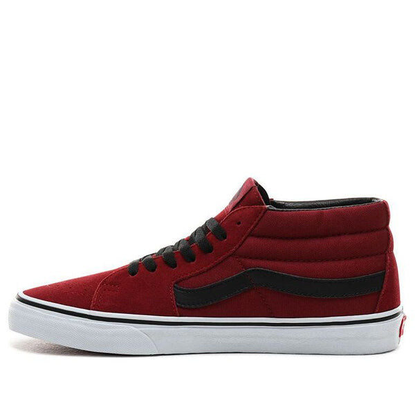 

Кроссовки sk8-mid mid-top retro skate shoes black red Vans, черный