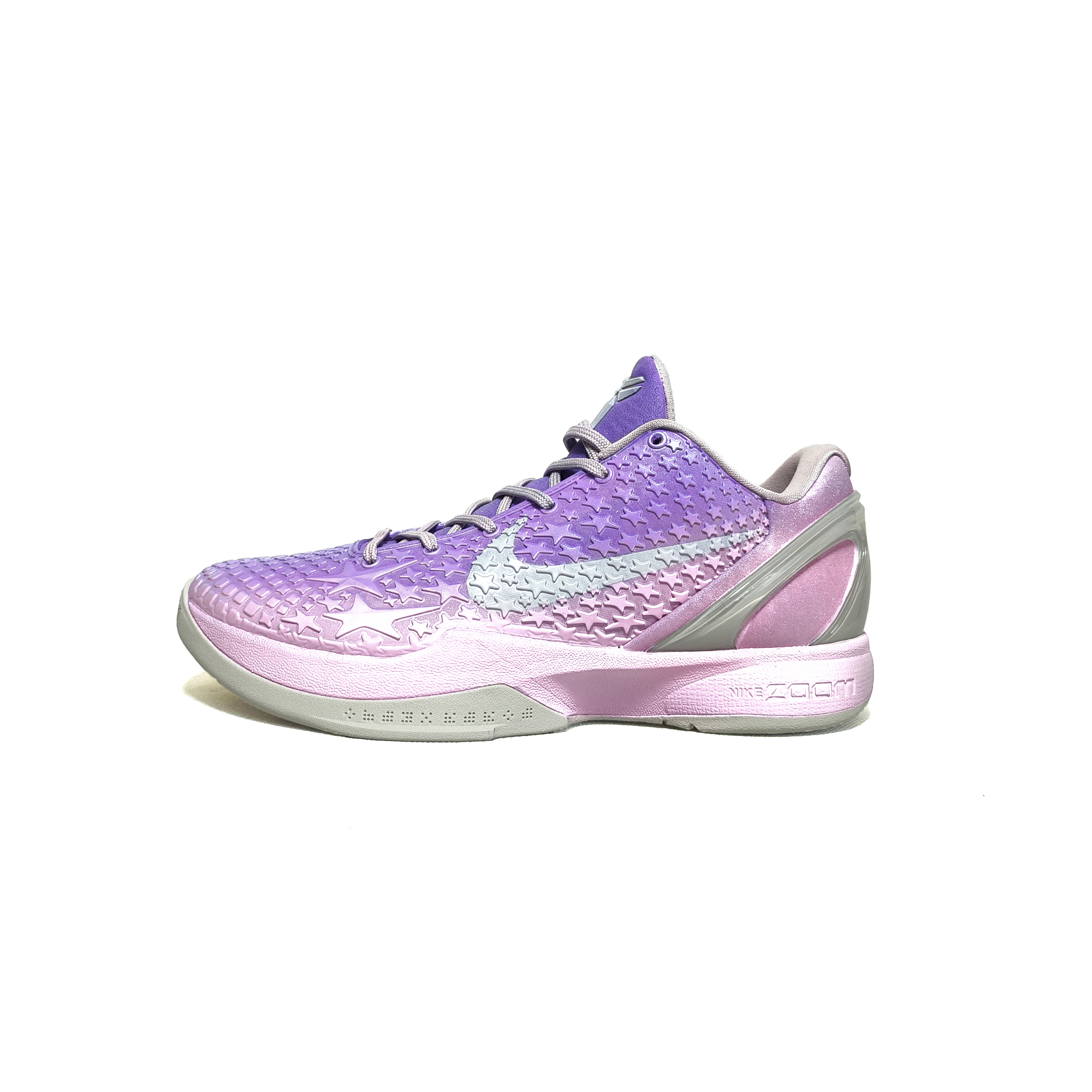 

Nike Баскетбольные кроссовки Zoom Kobe 6 с низким верхом, устойчивые к истиранию, дышащие, мужские, фиолетовые