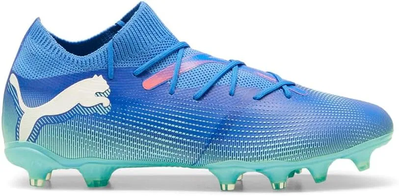 Мужские футбольные бутсы Puma Future 7 Match Fg/AgSoccer, Bluemazing White Electric Peppermint