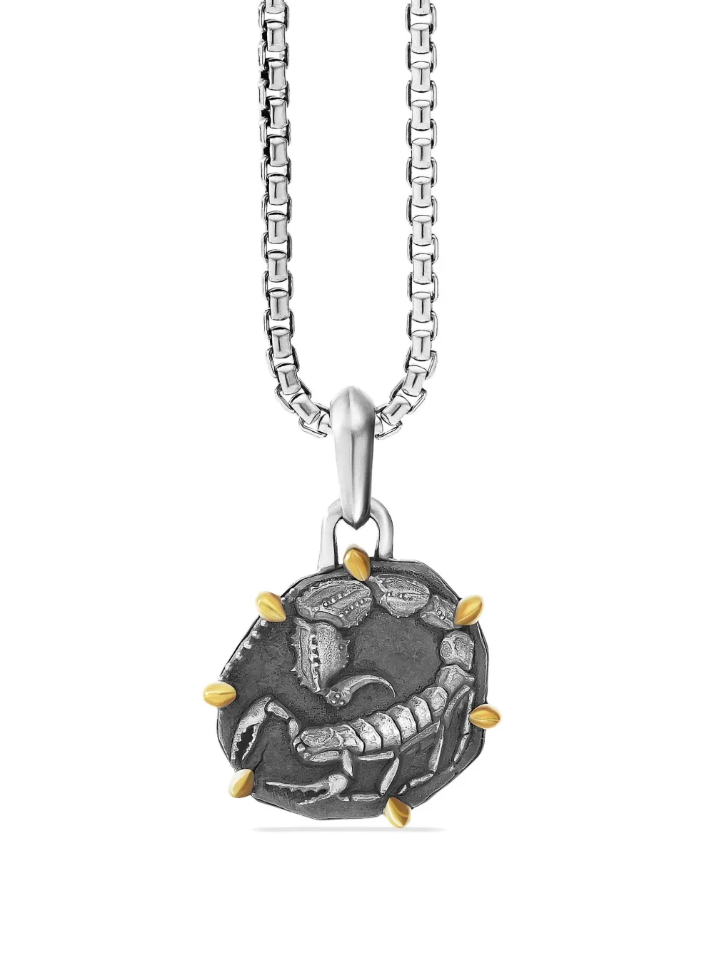 

Подвеска Scorpio из желтого золота и серебра (33 мм) David Yurman, серебяный