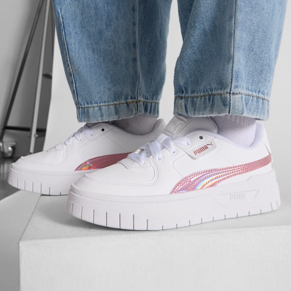 Кроссовки для больших детей Cali Dream Iridescent Puma, белый — фото 2