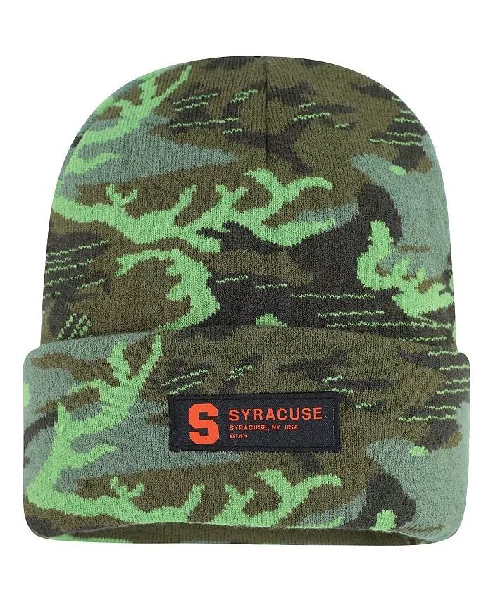 

Мужская вязаная шапка Camo Syracuse Orange Veterans Day с манжетами Nike