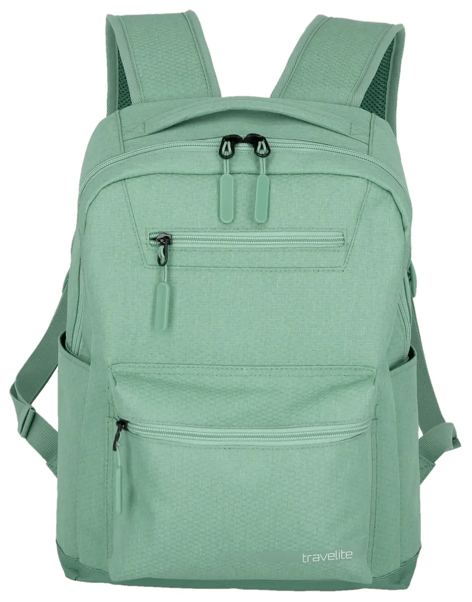 

Рюкзак для отдыха Travelite "KICK OFF Backpack M", рабочий рюкзак, школьный рюкзак, рюкзак для отдыха с отделением для 13-дюймового ноутбука, цвет Salbei