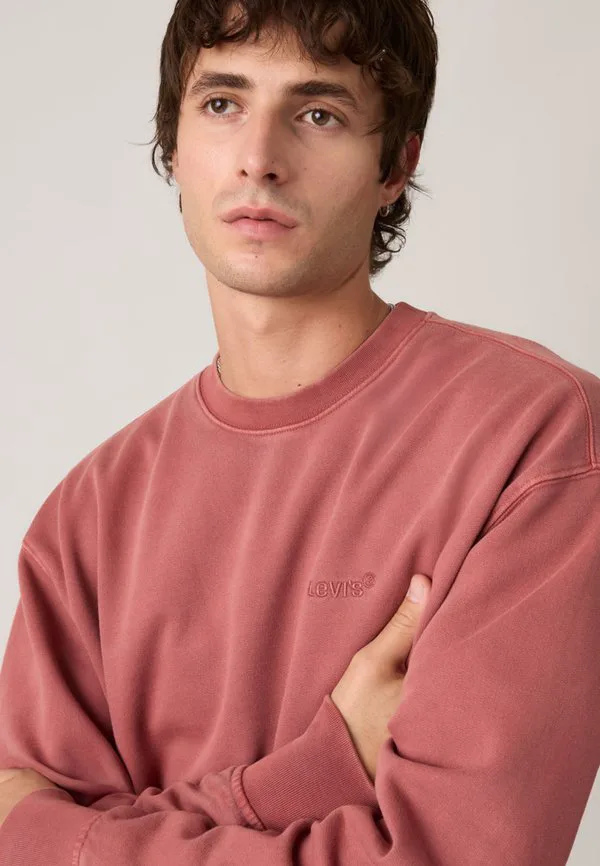 Оригинальная толстовка с круглым вырезом Levi'S, Garment Dye Roan Rouge — фото 4