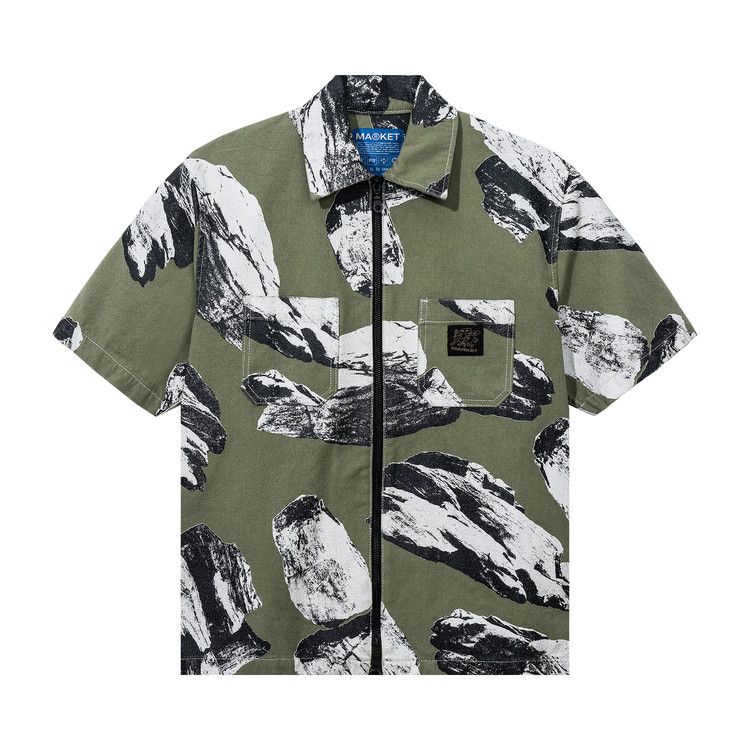 

Топ Market Keep Honking Button Up, Moss