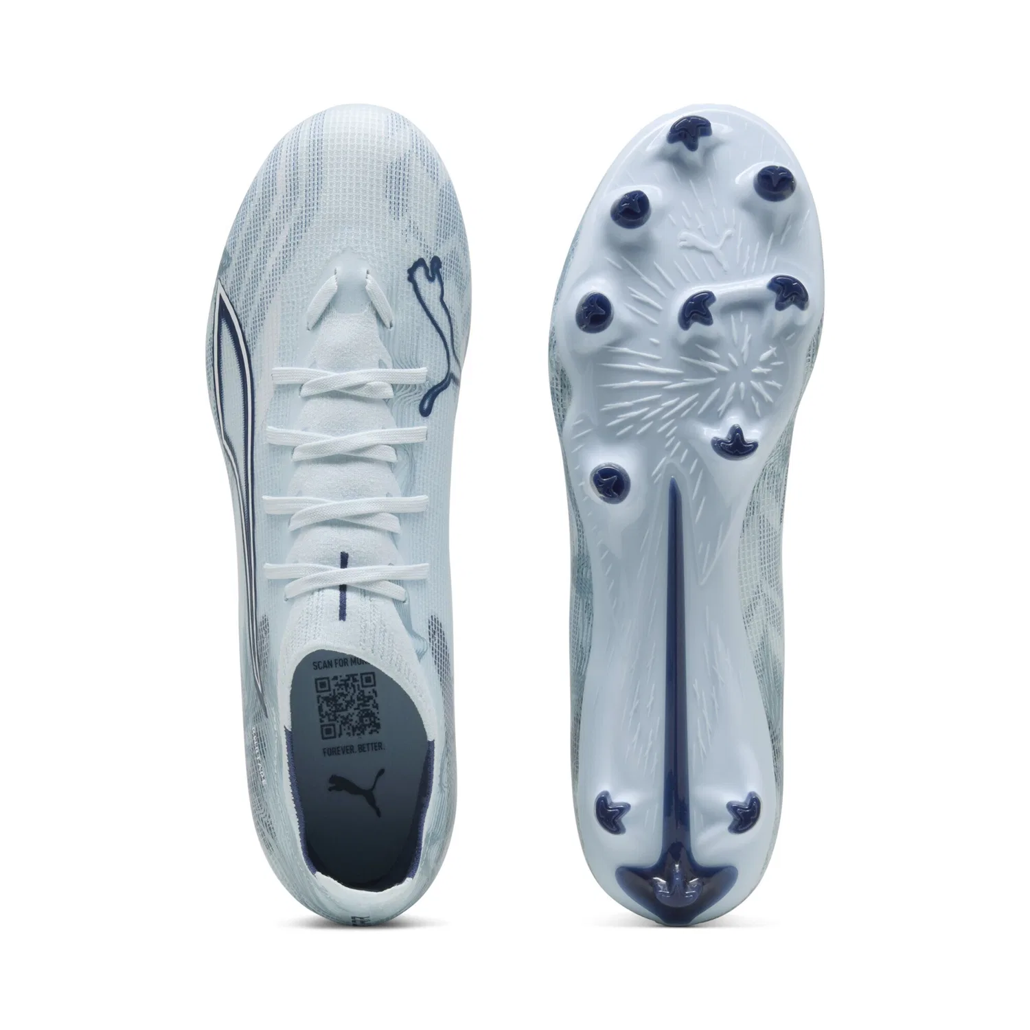 Футбольные бутсы 'Ultra 6 Pro' Puma, Light Blue/Dark Blue — фото 4