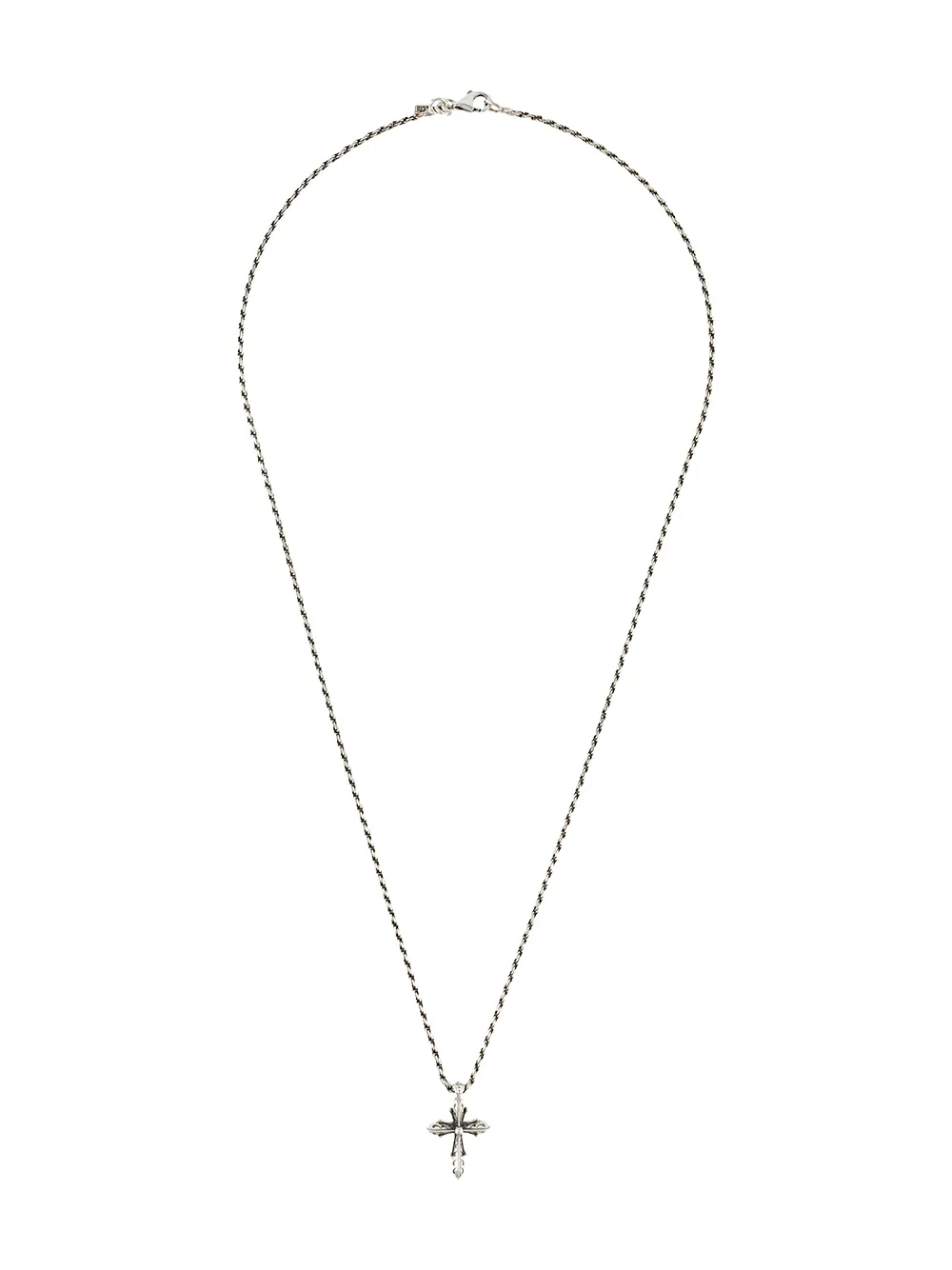 

Колье с подвеской в виде креста Emanuele Bicocchi, серебряный