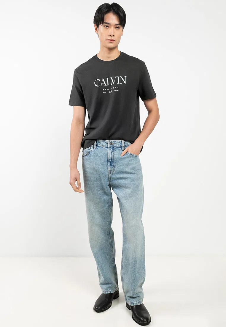 Футболка с принтом, Calvin Klein Jeans, черный — фото 4