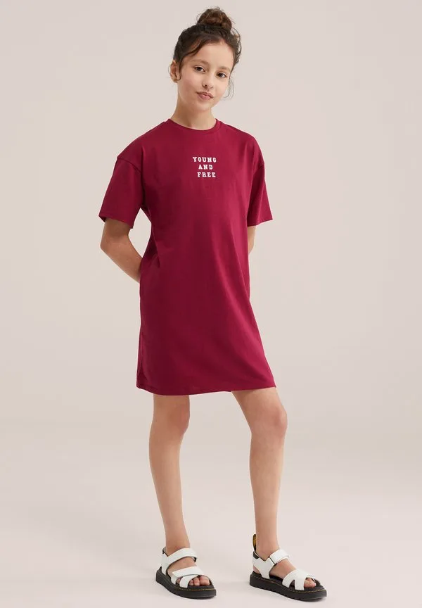 Трикотажное платье We Fashion, Vintage Red