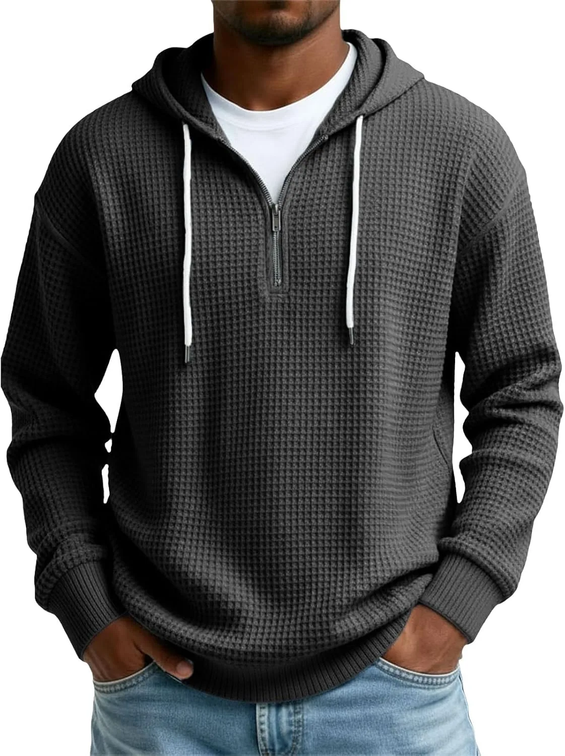 

Мужская джимовая рубашка с длинным рукавом и карманом