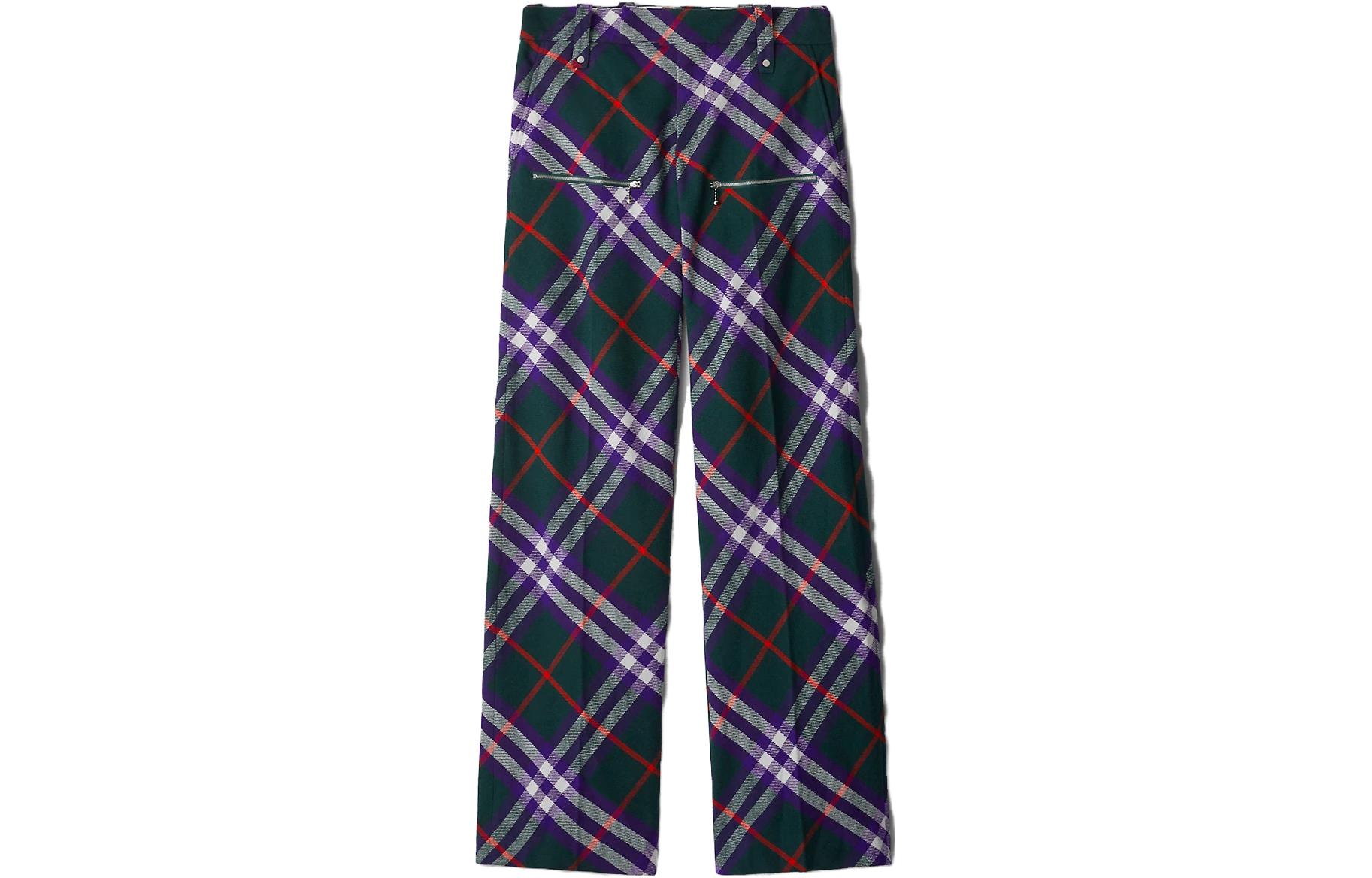 Брюки Burberry Check Wool, Orion, бежевый — фото 4