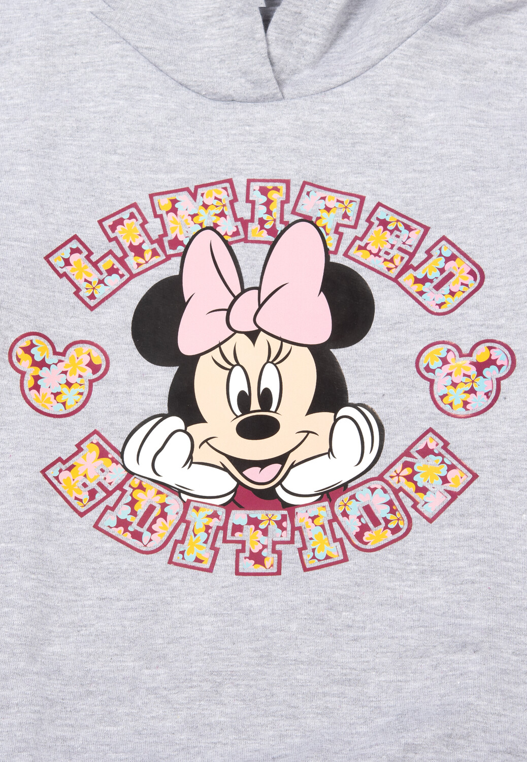 Толстовка United Labels Disney Minnie Mouse Hoodie Kapuzenpullover, серый — фото 2