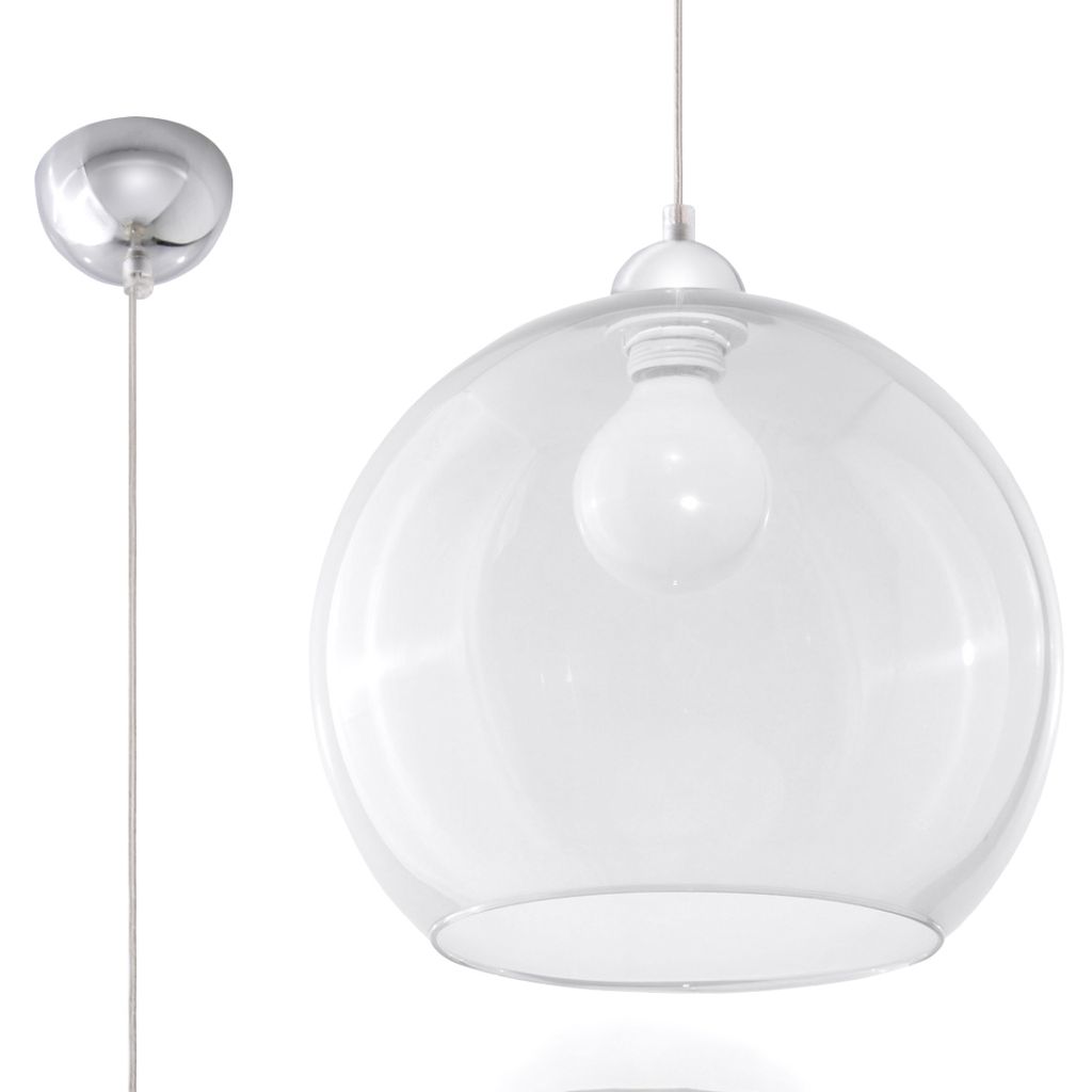 

Подвесной светильник BALL прозрачный 1xE27 60Вт сталь, стекло 120х30х30см Sollux Lighting