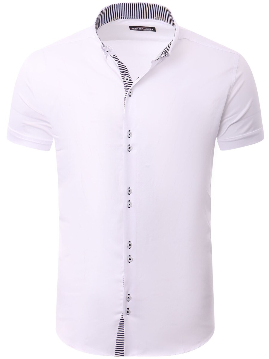 

Рубашка на пуговицах классического кроя Reslad RS7035, белый