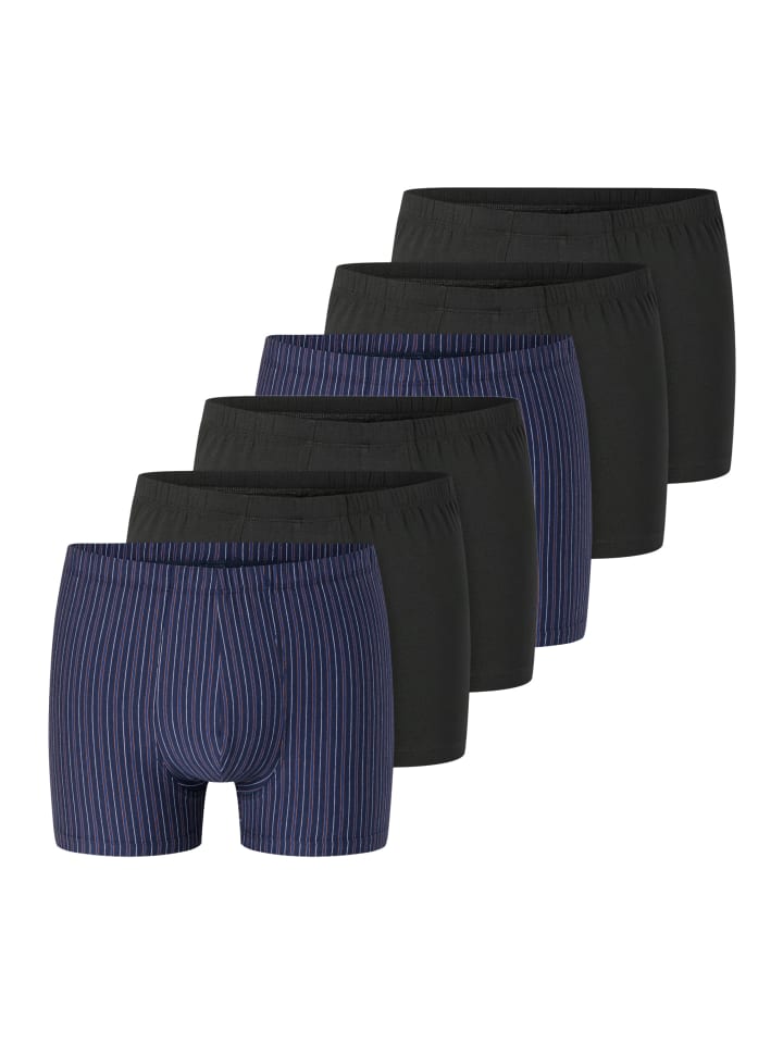 

Schiesser Ретро шорты/брюки 95/5 Essentials - органический хлопок, черный/синий цвет