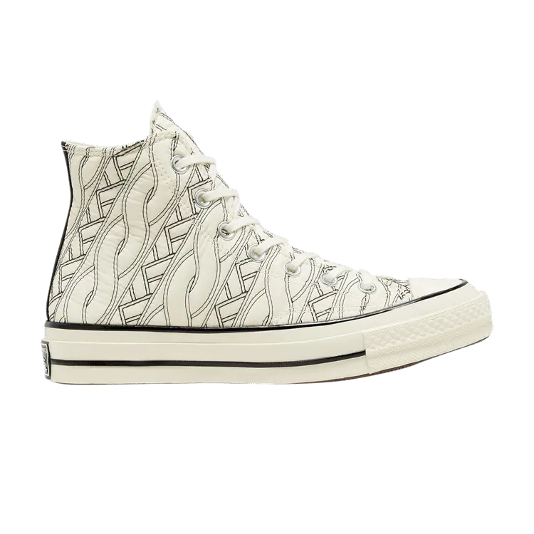 Кроссовки Converse Wmns Chuck 70 High, Runway Cable - Egret Black