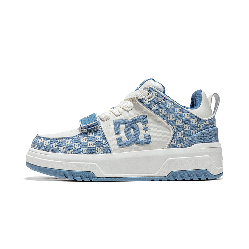 DC Shoes Кэмпус КАС низкие скейтерские кроссовки унисекс - монохром белый серый, цвет Monogram White Gray — фото 2