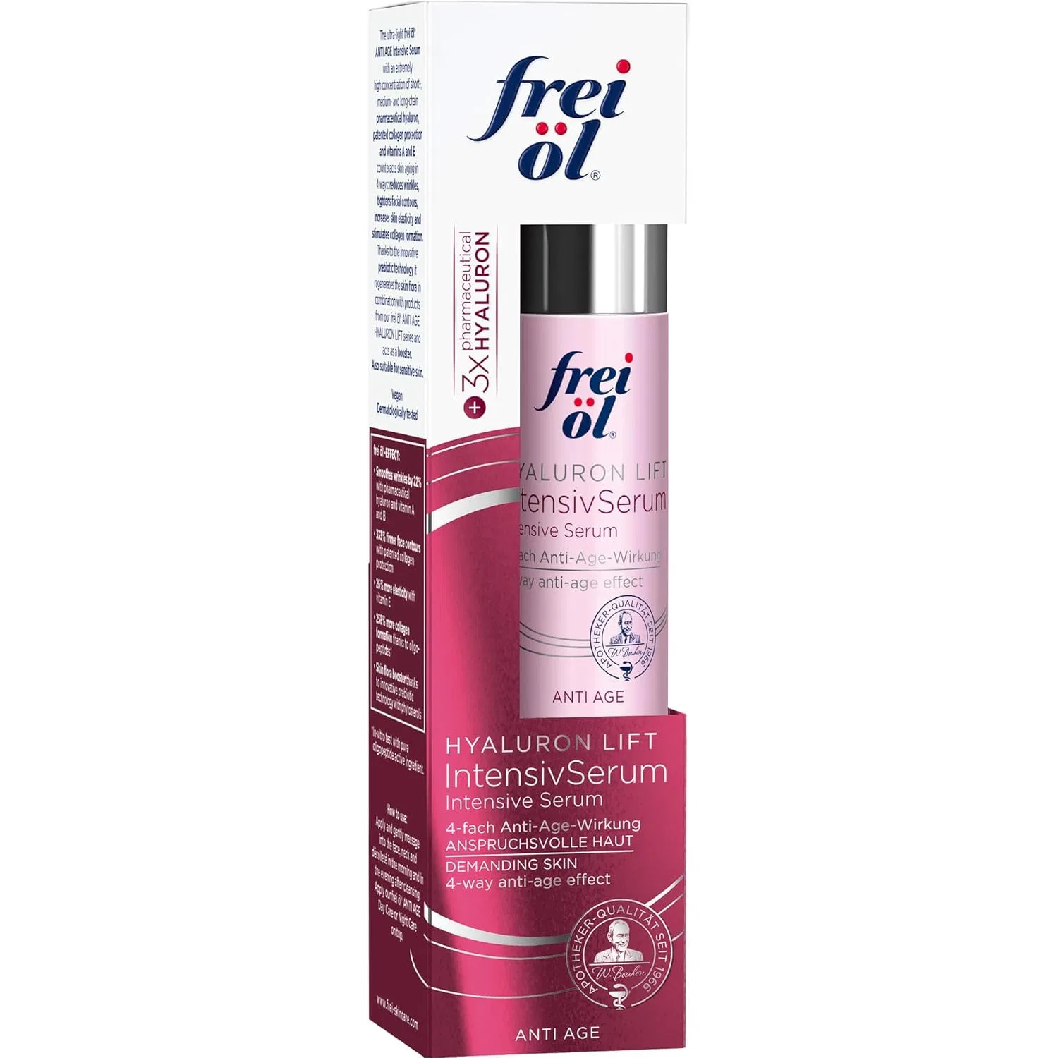 Бустер Frei Öl — Интенсивная Anti-Age Hyaluronic Lift с гиалуроновой кислотой, 20 мл — фото 3