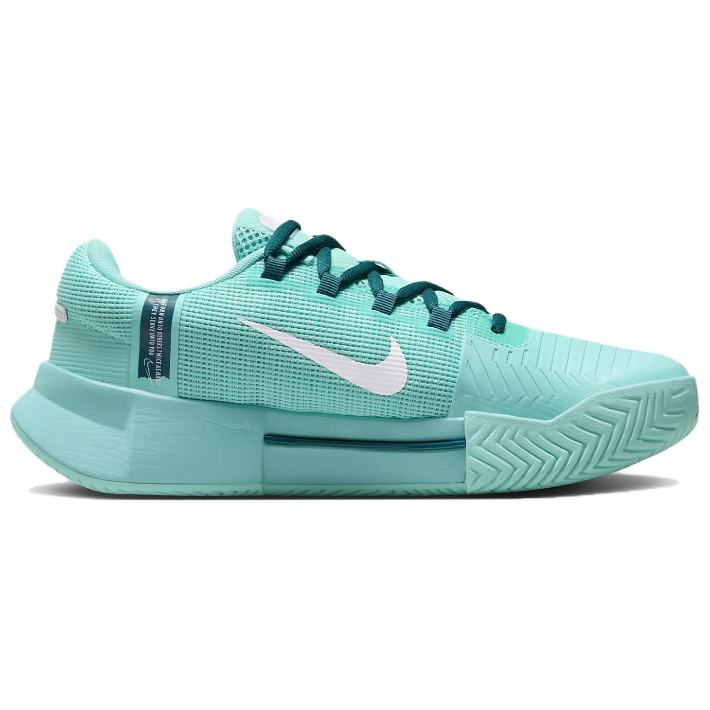 Кроссовки Nike GP Challenge 1 Tennis Shoes Women's Low-top Green/White, цвет Aurora Green/Crystal Cave Blue-Green/White — фото 2
