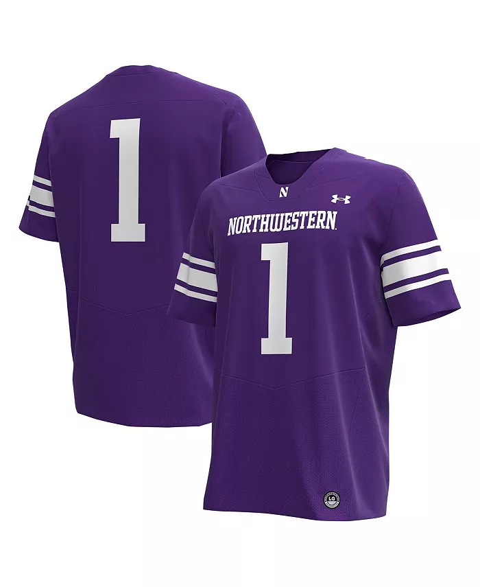 

Мужская футбольная реплика джерси Northwestern Wildcats №1 в фиолетовом цвете Under Armour