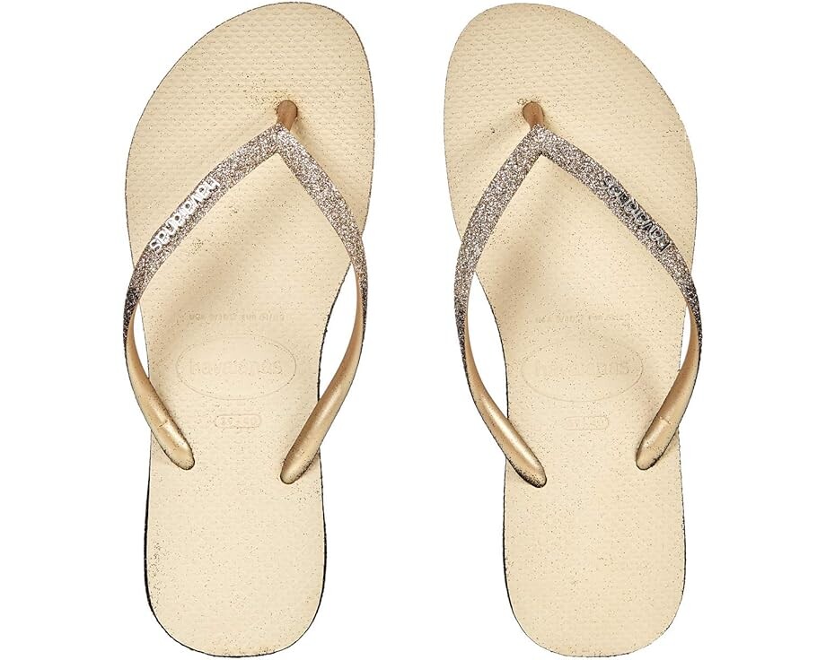 Сандалии Havaianas Slim Sparkle Flip-Flop, цвет Sand Grey