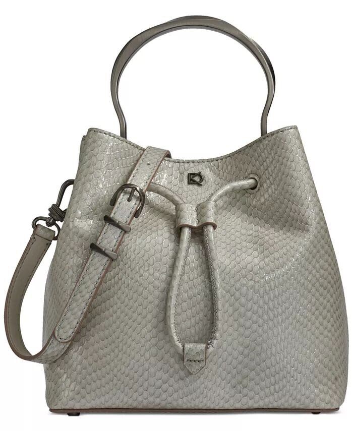 

Donna Karan Lawrence Ведро с верхней ручкой Python Donna Karan New York, серый