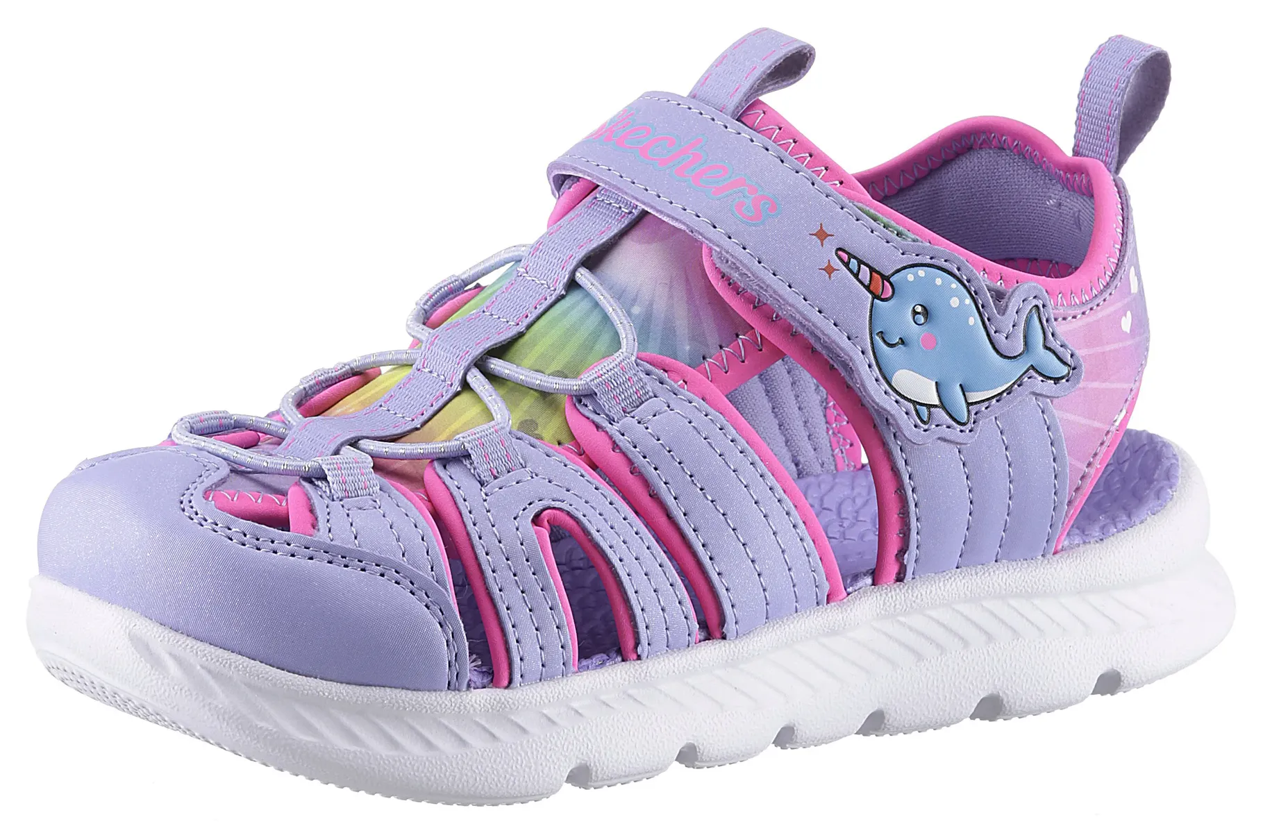 

Детские сандалии Skechers "C-FLEX SANDAL 2.0-DAZZLING EX", летняя обувь, обувь на липучке, сандалии, с практичной застежкой-липучкой Skechers Kids, розовый