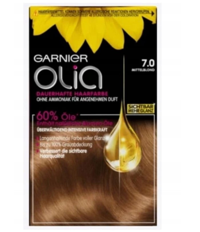 

Краска для волос Garnier Olia 7.0 Средне-русый