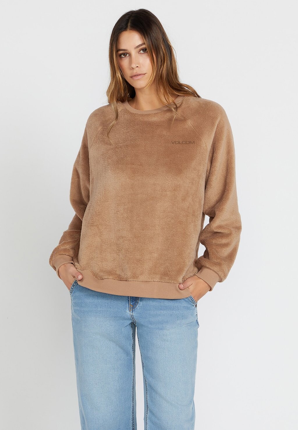 

Флисовая толстовка Pheelin Phine Volcom, цвет mocha