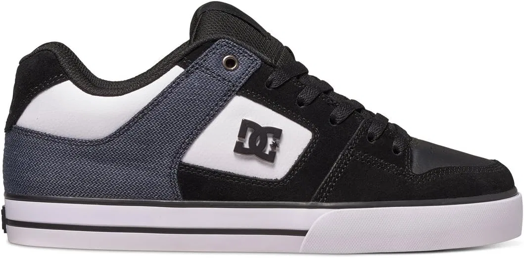 Мужские низкие кеды DC Pure Se DC Shoes, Black Black White — фото 2