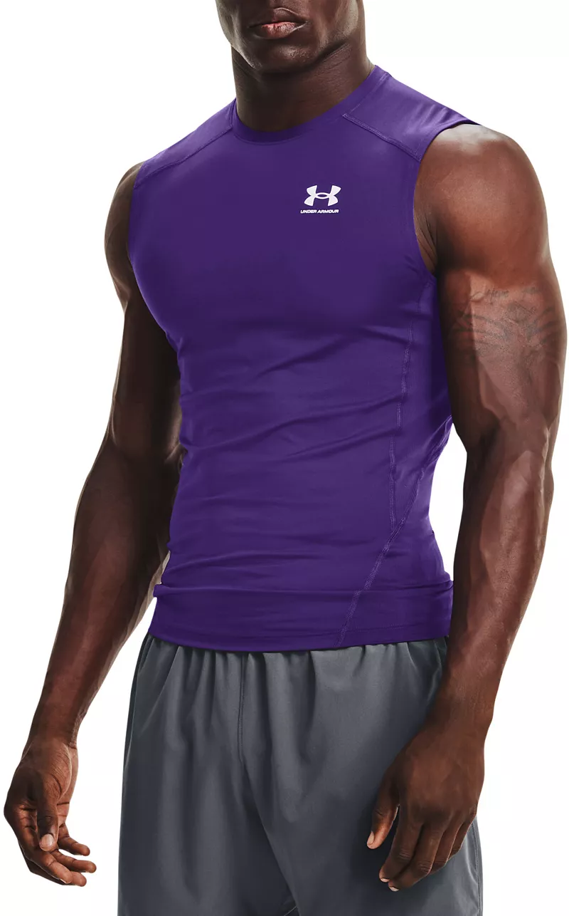 

Мужская компрессионная рубашка Under Armour HeatGear, фиолетовый/белый