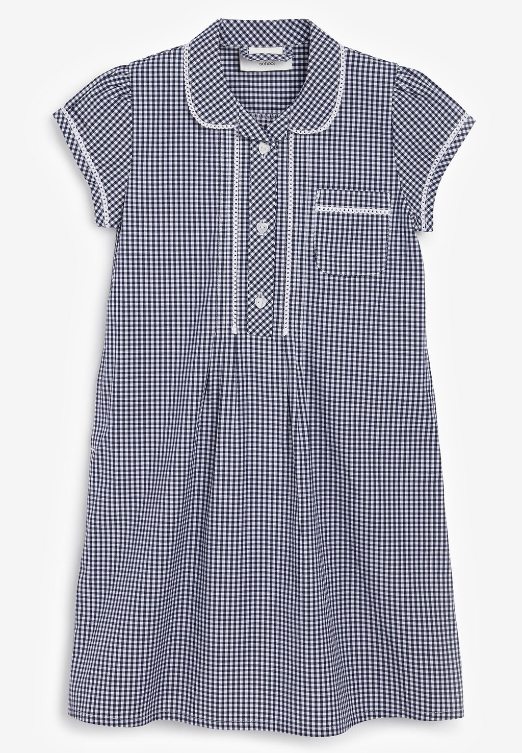 

Платье повседневное BUTTON FRONT GINGHAM Next, цвет dark blue