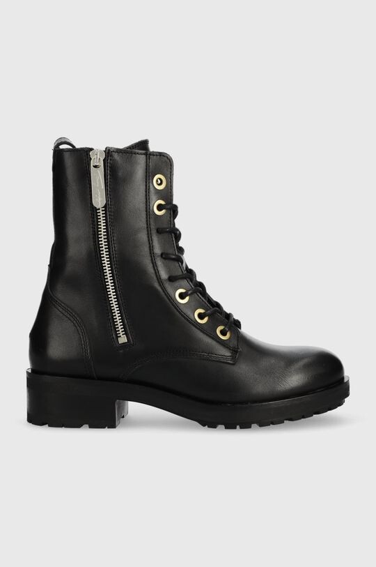 

Кожаные мотоциклетные ботинки Th Essentials Biker Boot Tommy Hilfiger, черный