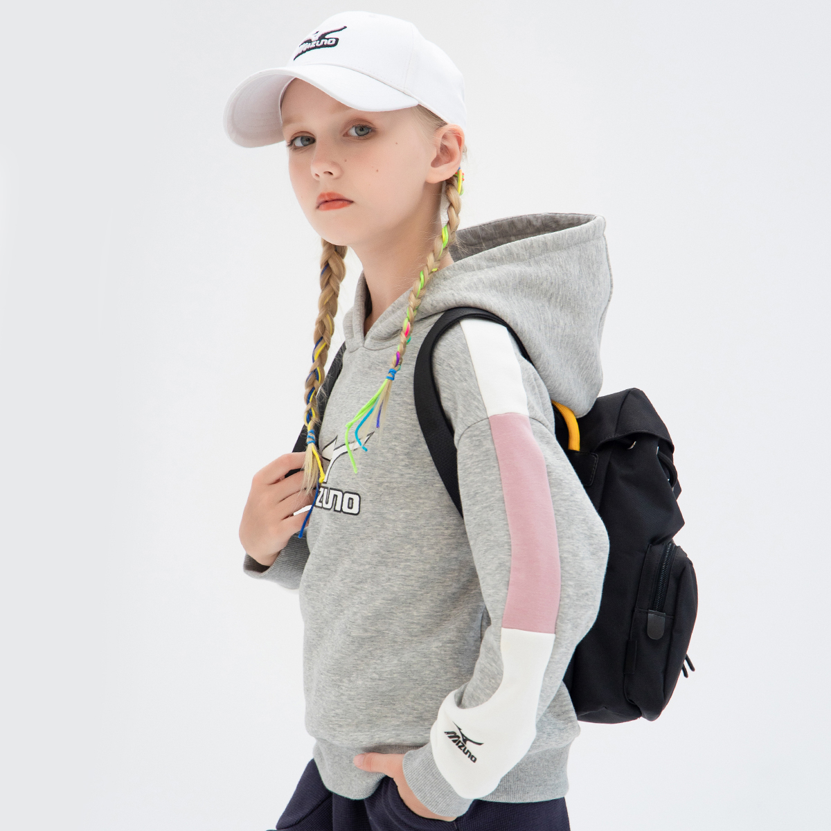 Толстовка детская Heather Gray Mizuno — фото 4