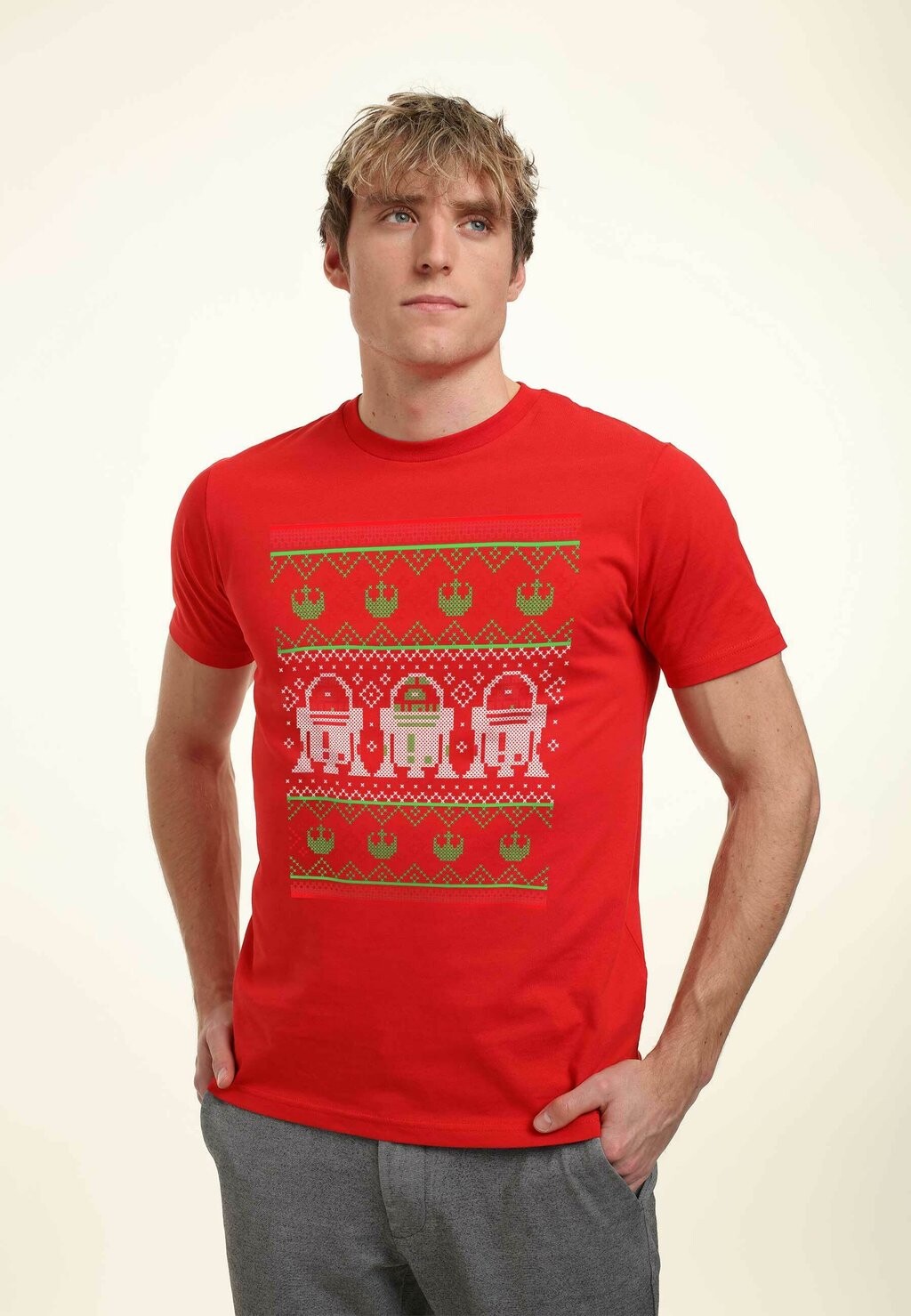 

Футболка с принтом STAR WARS: CLASSIC CHRISTMAS UNITS UNISEX Star Wars, красный