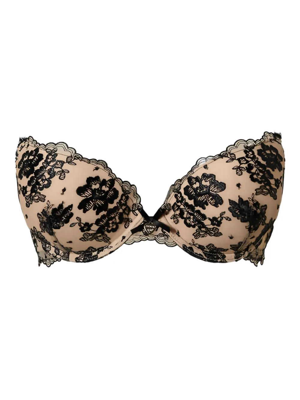 

Бюстгальтер пуш-ап из вышитого тюля Twinset, нейтральный