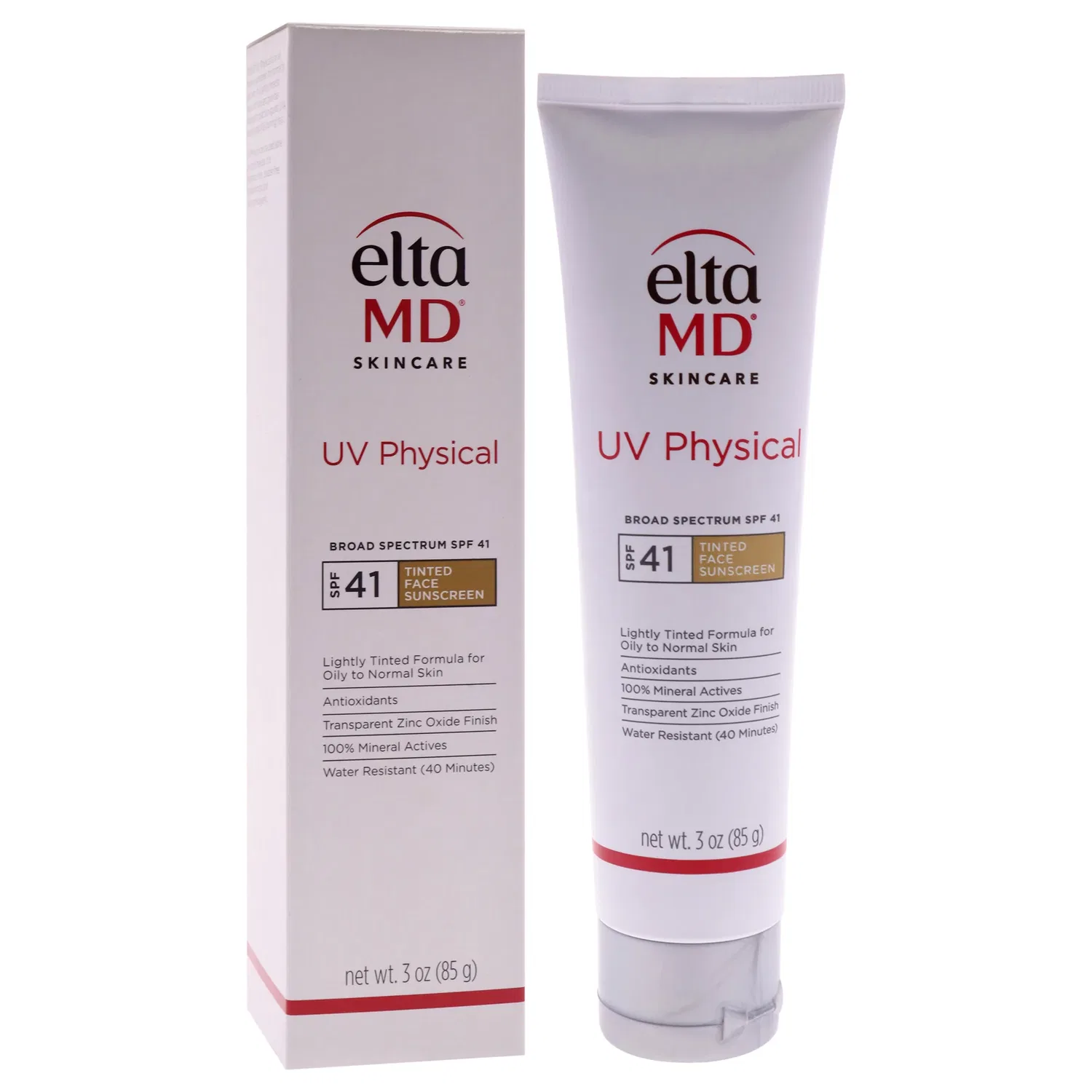 Солнцезащитный крем EltaMD с физическим УФ-защитным фактором SPF 41, подходит для мужчин и женщин, 85 мл (3 унции), Medium — фото 3