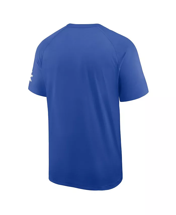 Мужская футболка Royal Kentucky Wildcats Ready Raglan Premium Performance Nike — фото 2