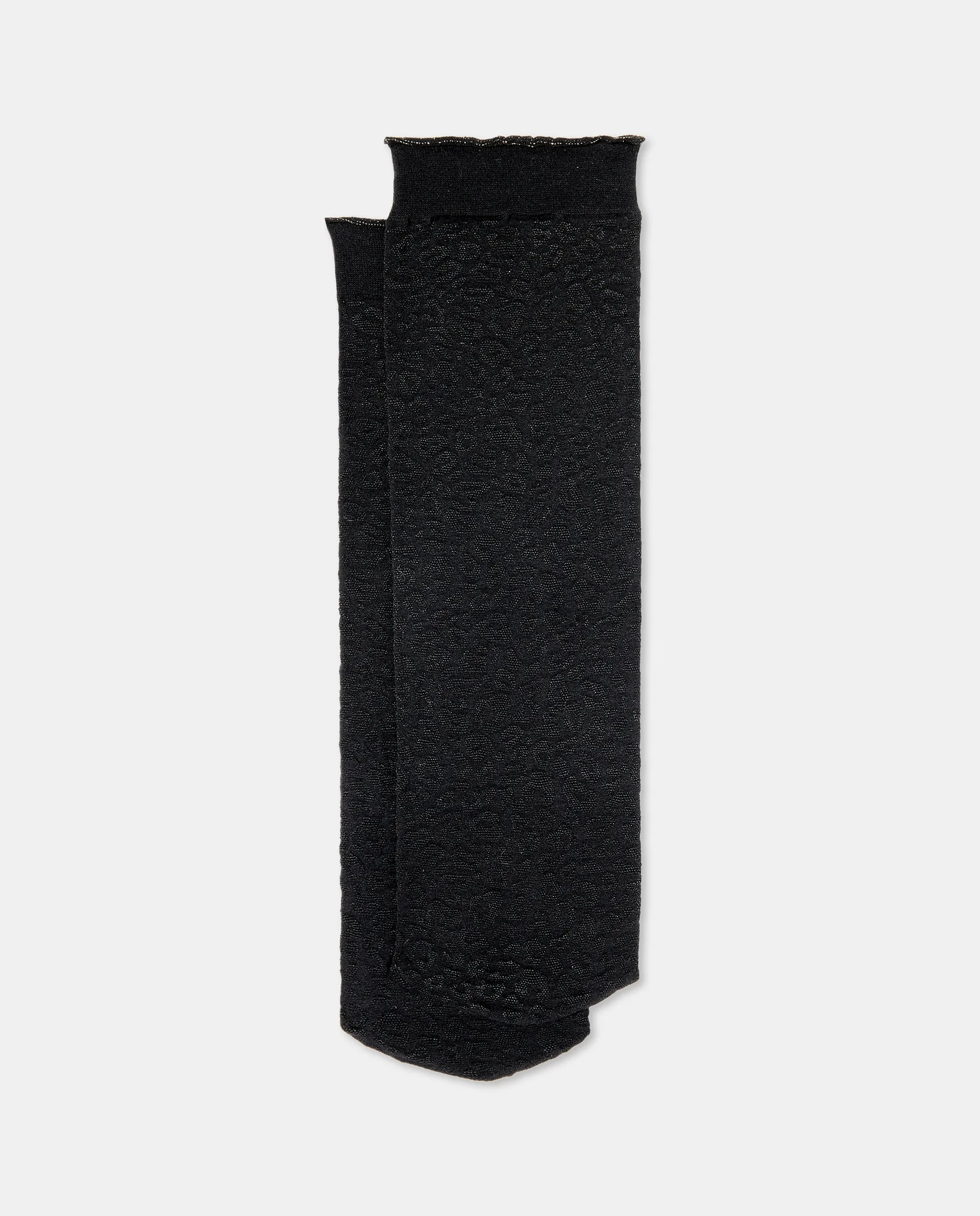 

Носки-лодыжки непрозрачные с фантазийным узором Golden Lady, черный