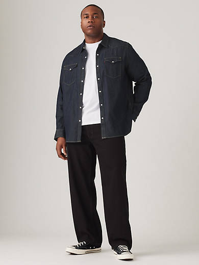 

550 Свободные мужские джинсы (для больших и высоких) Levi's, цвет Black - Non Stretch